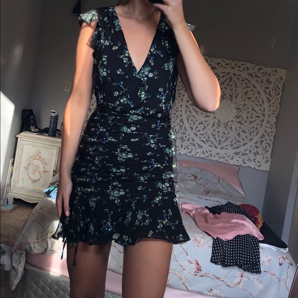 Mini Floral Banana Republic Dress